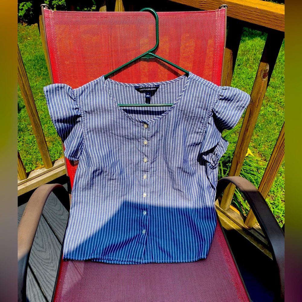 Calvin Klein jeans button down cotton shirt